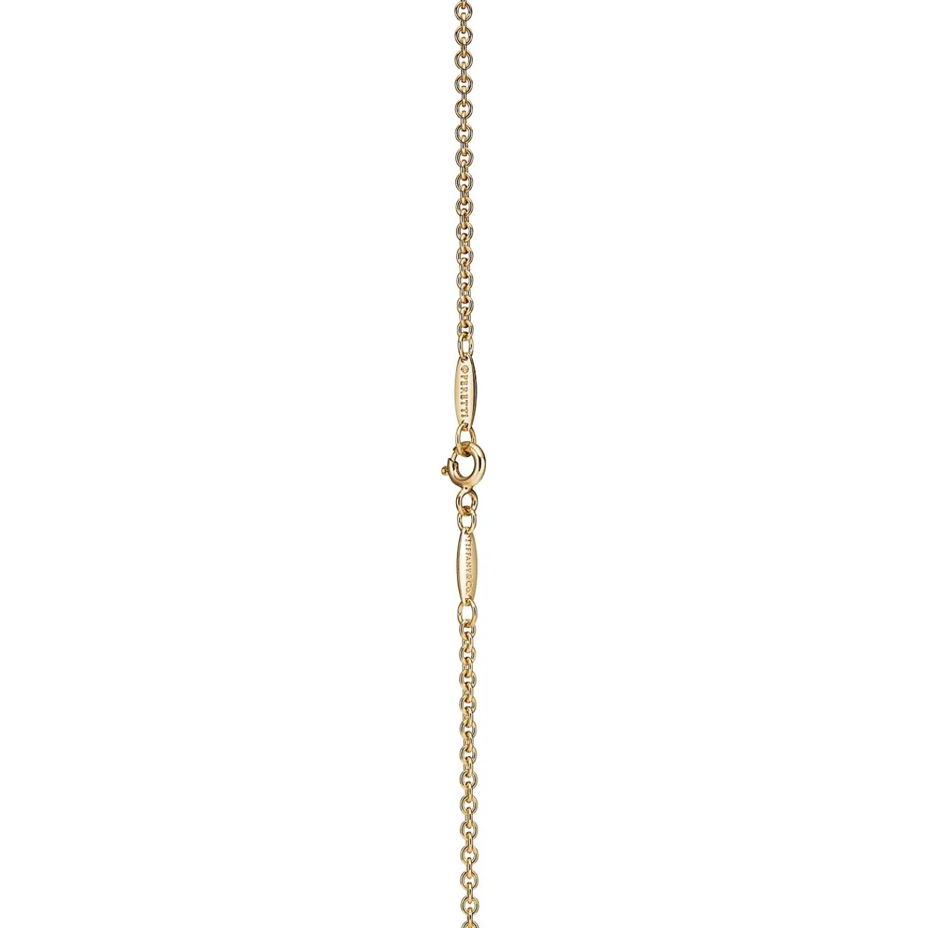 Tiffany & Co. Elsa Peretti® Open Heart Lariat Necklace in Yellow Gold with Pearls, 7.5-8 mm | ^ Necklaces & Pendants|Gold Jewelry