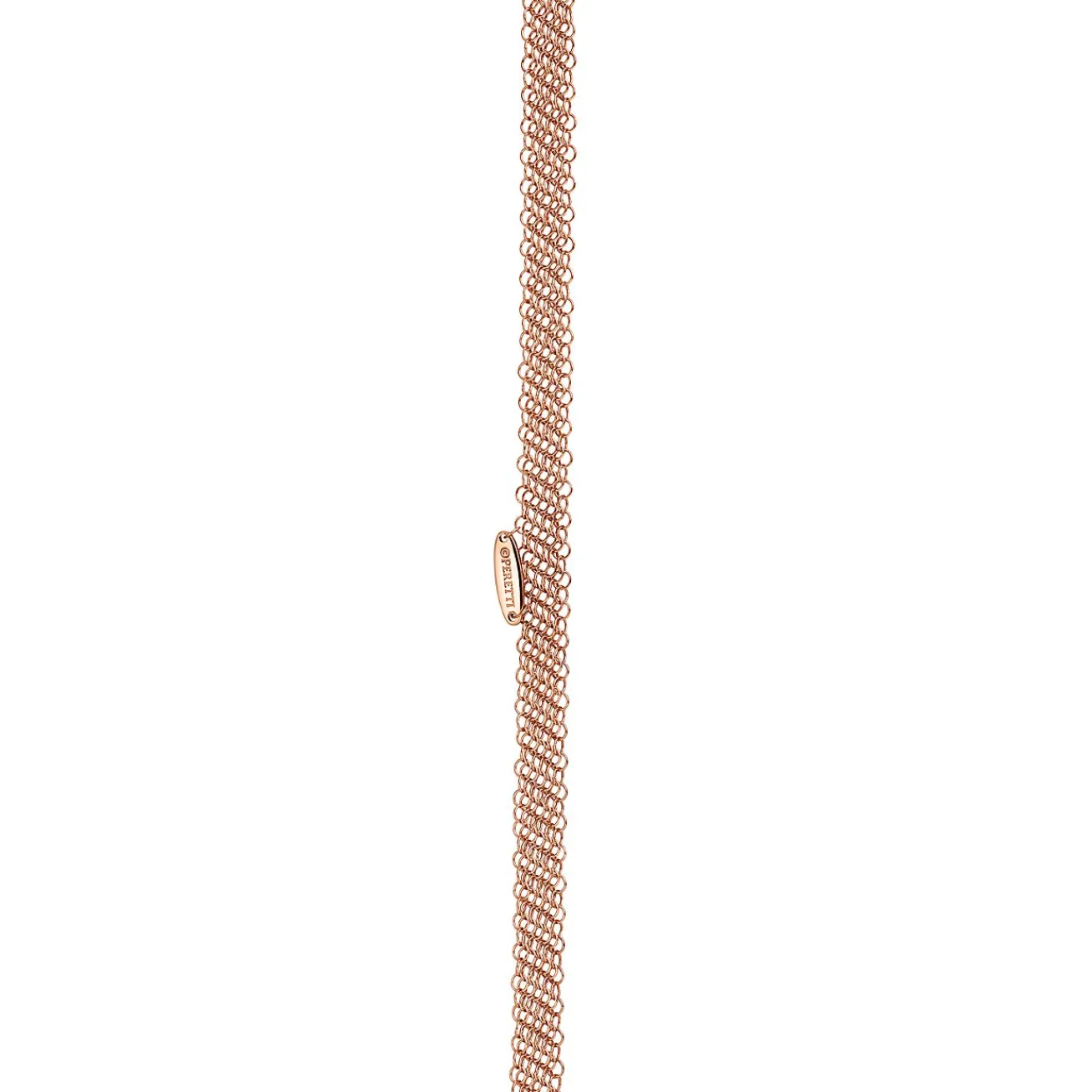 Tiffany & Co. Elsa Peretti® Open Heart mesh pendant in 18k rose gold. | ^ Necklaces & Pendants|Rose Gold Jewelry
