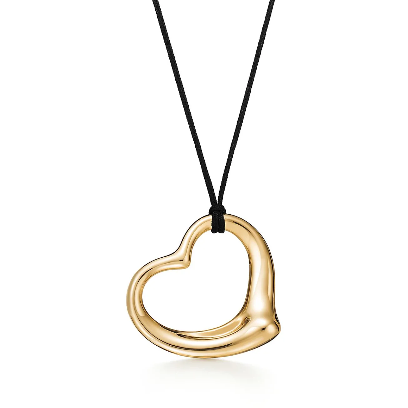 Tiffany & Co. Elsa Peretti® Open Heart pendant in 18k gold. | ^ Necklaces & Pendants|Gold Jewelry