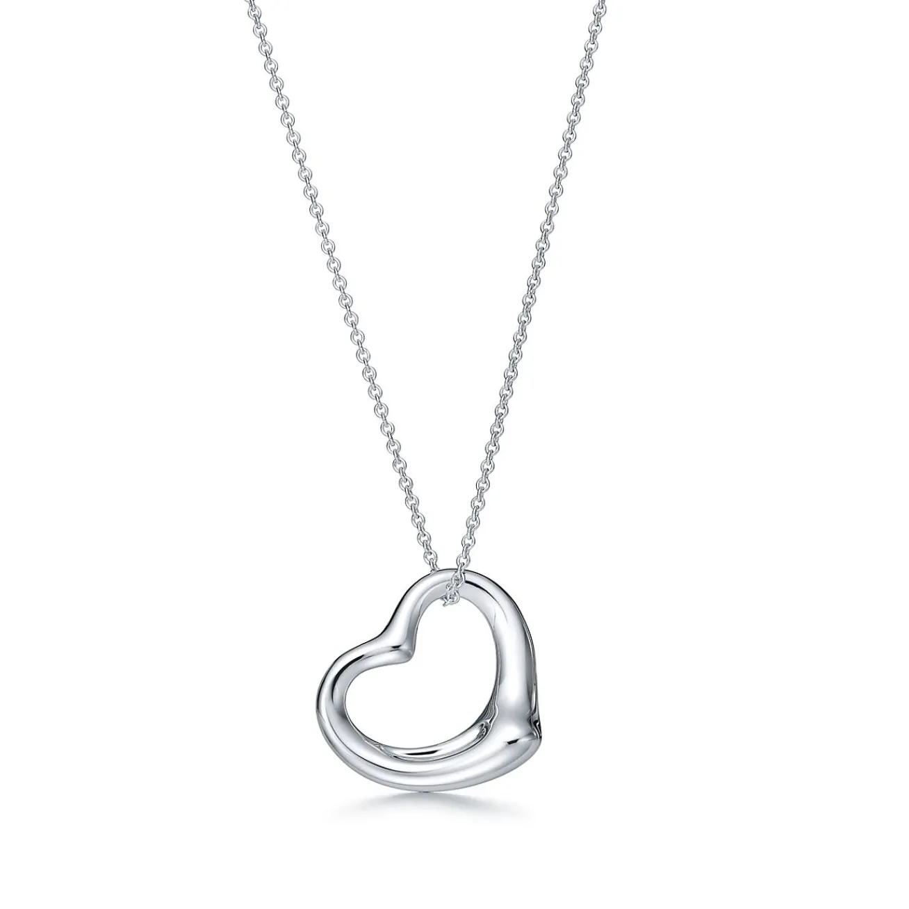 Tiffany & Co. Elsa Peretti® Open Heart pendant in sterling silver. More sizes available. | ^ Necklaces & Pendants|Sterling Silver Jewelry