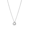 Tiffany & Co. Elsa Peretti® Open Heart Pendant in Platinum with Diamonds | ^ Necklaces & Pendants|New Jewelry