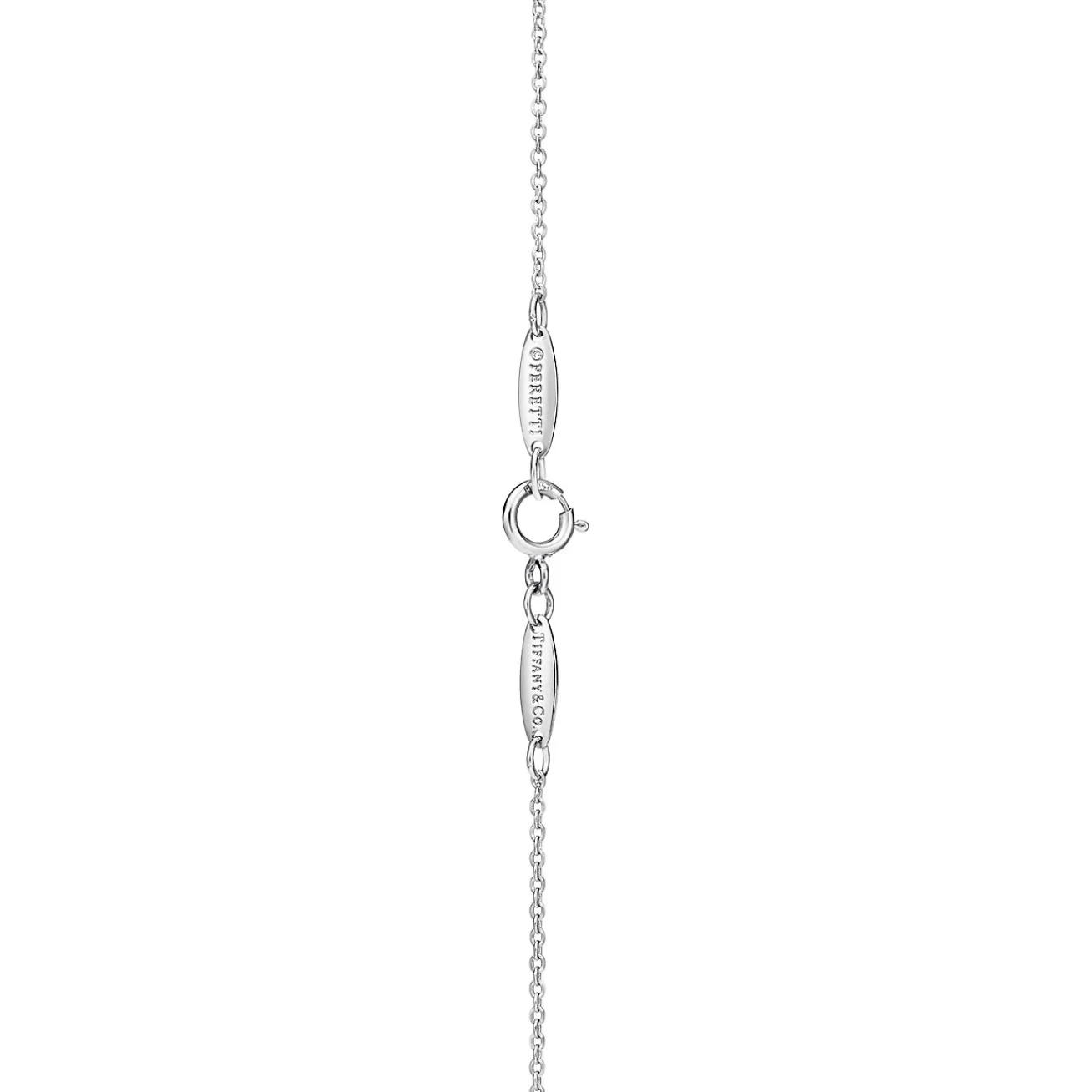 Tiffany & Co. Elsa Peretti® Open Heart pendant in platinum. More sizes available. | ^ Necklaces & Pendants|Platinum Jewelry