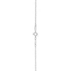 Tiffany & Co. Elsa Peretti® Open Heart pendant in sterling silver with a pink sapphire. | ^ Necklaces & Pendants|Sterling Silver Jewelry