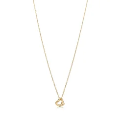 Tiffany & Co. Elsa Peretti® Open Heart Pendant in Yellow Gold, 7 mm | ^ Necklaces & Pendants|Gifts for Her