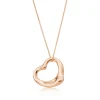 Tiffany & Co. Elsa Peretti® open heart pendant in 18k rose gold, 22 mm. | ^ Necklaces & Pendants