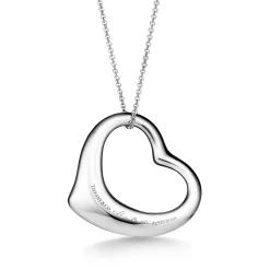 Tiffany & Co. Elsa Peretti® Open Heart Pendant in Sterling Silver | ^ Necklaces & Pendants|New Jewelry