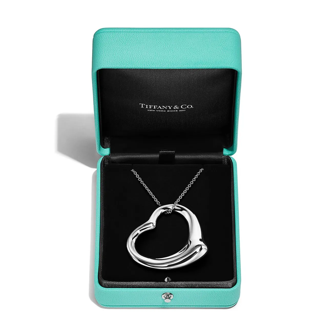 Tiffany & Co. Elsa Peretti® Open Heart Pendant in Sterling Silver | ^ Necklaces & Pendants|New Jewelry