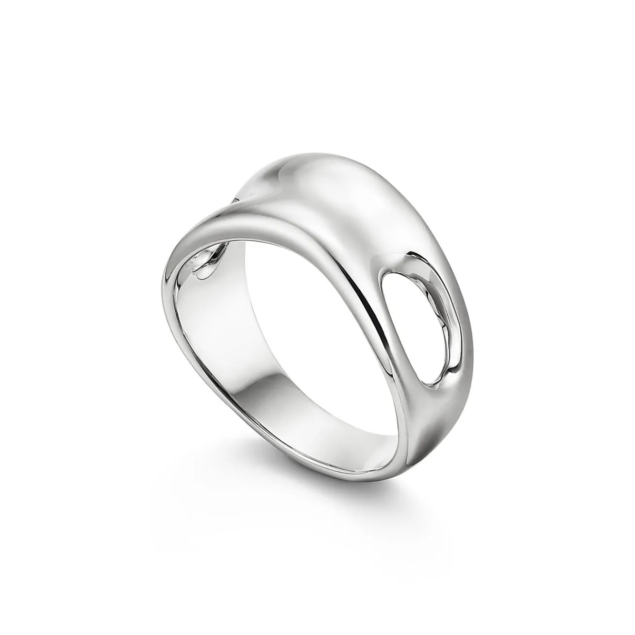 Tiffany & Co. Elsa Peretti® open side ring in sterling silver. | ^ Rings|Men's Jewelry