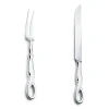 Tiffany & Co. Elsa Peretti® Padova™ carving knife and fork set in sterling silver. | ^ Tableware|Flatware & Trays