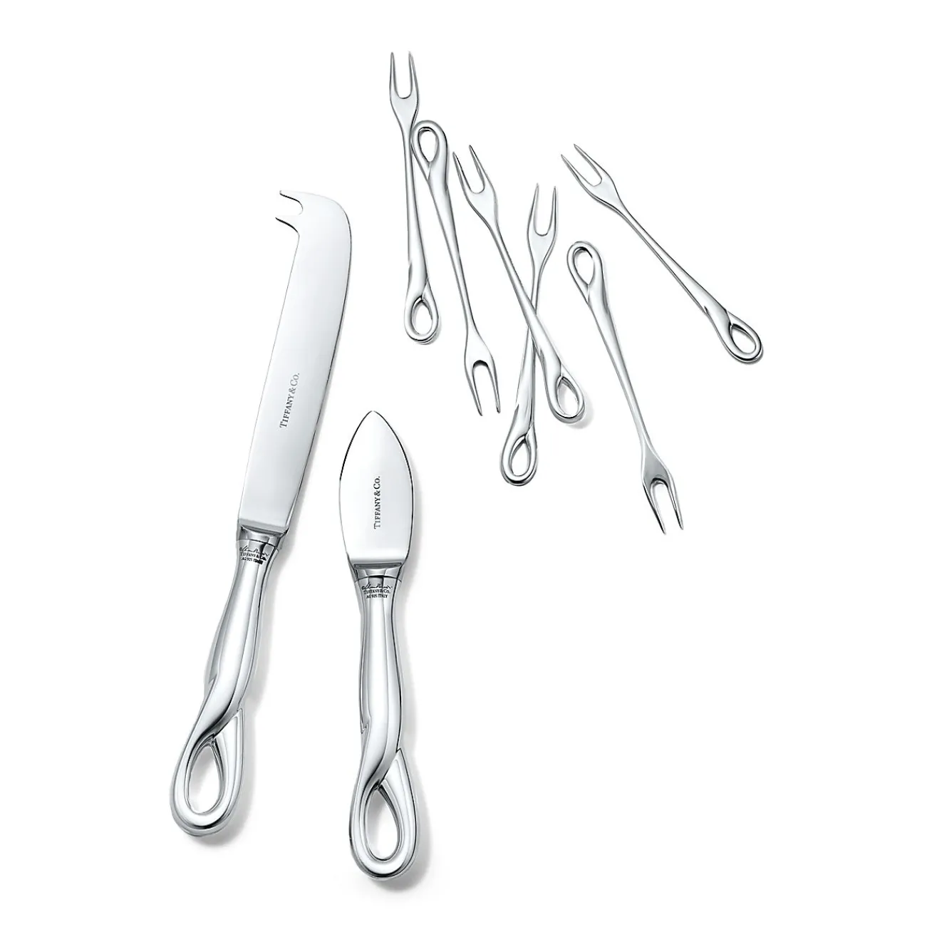 Tiffany & Co. Elsa Peretti® Padova™ cheese knife in sterling silver. | ^ Tableware|Flatware & Trays