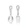 Tiffany & Co. Elsa Peretti® Padova™ fork and spoon baby set in sterling silver. | ^ Baby|Baby