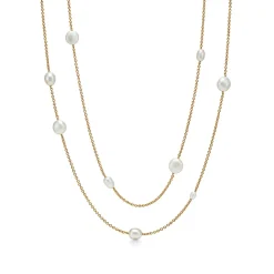 Tiffany & Co. Elsa Peretti® Pearls by the Yard™ sprinkle necklace in 18k gold. | ^ Necklaces & Pendants|Gold Jewelry