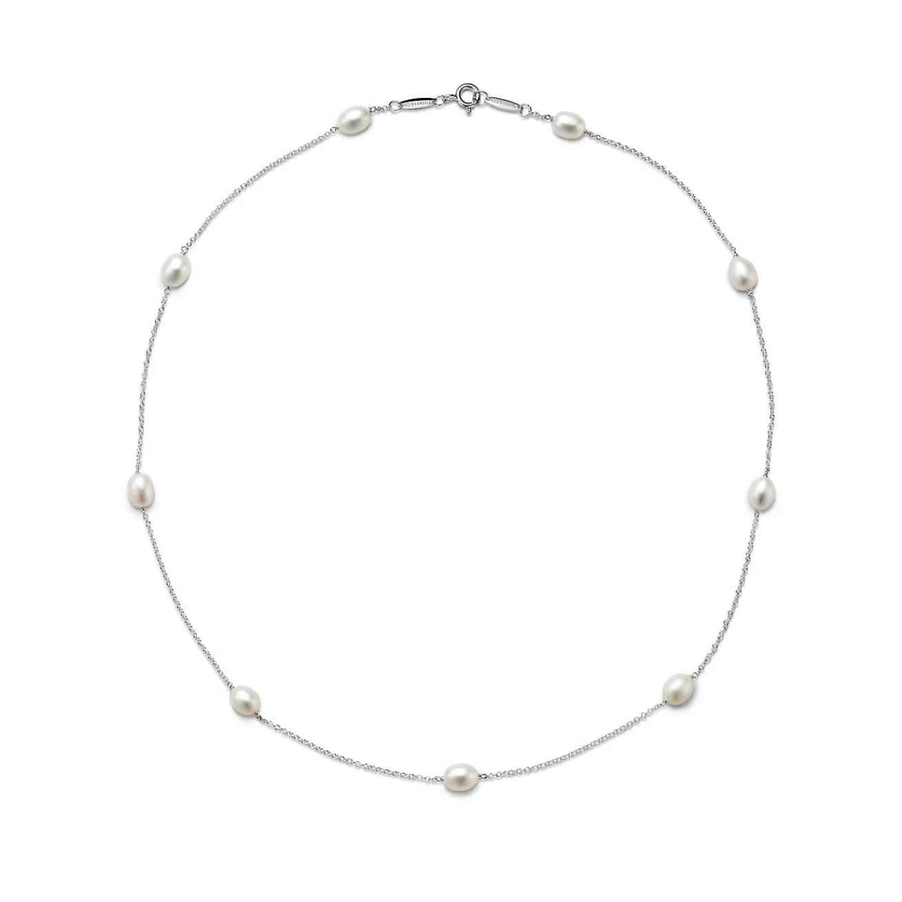 Tiffany & Co. Elsa Peretti® Pearls by the Yard™ necklace in sterling silver. | ^ Necklaces & Pendants|Sterling Silver Jewelry