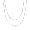 Tiffany & Co. Elsa Peretti® Pearls by the Yard™ sprinkle necklace in sterling silver. | ^ Necklaces & Pendants|Sterling Silver Jewelry