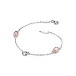 Tiffany & Co. Elsa Peretti® Pearls by the Yard™ Open Heart bracelet in silver with pearls. | ^ Bracelets|Sterling Silver Jewelry