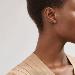 Tiffany & Co. Elsa Peretti® Quadrifoglio™ earrings in sterling silver. | ^ Earrings|Sterling Silver Jewelry