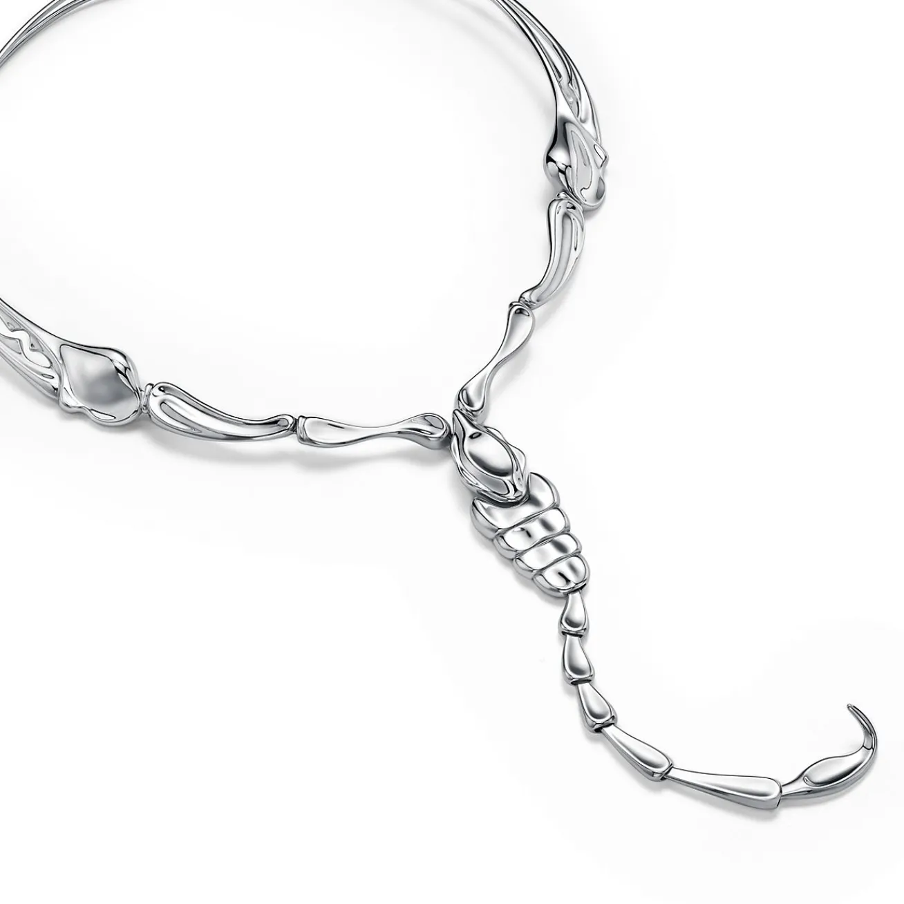 Tiffany & Co. Elsa Peretti® Scorpion Necklace in Sterling Silver | ^ Necklaces & Pendants|Bold Silver Jewelry