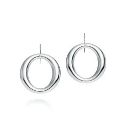 Tiffany & Co. Elsa Peretti® Sevillana™ hook earrings in sterling silver, medium. | ^ Earrings|Bold Silver Jewelry