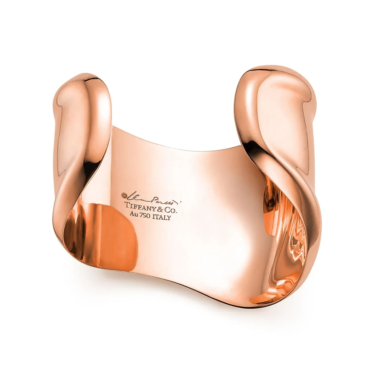 Tiffany & Co. Elsa Peretti® small Bone cuff in 18k rose gold, 43 mm wide. | ^ Bracelets|Rose Gold Jewelry