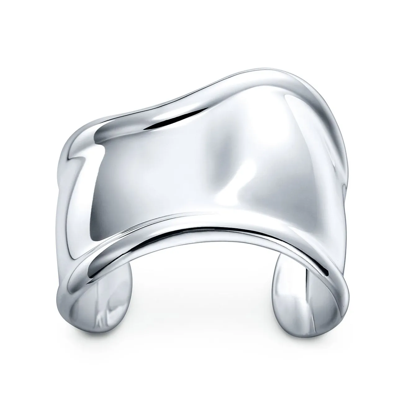 Tiffany & Co. Elsa Peretti® small Bone cuff in sterling silver, 43 mm wide. | ^ Bracelets|Bold Silver Jewelry