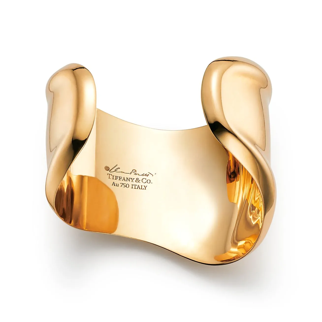 Tiffany & Co. Elsa Peretti® small Bone cuff in 18k gold, 43 mm wide. | ^ Bracelets|Elsa Peretti®
