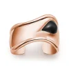 Tiffany & Co. Elsa Peretti® Small Bone Cuff in Rose Gold with Black Jade, 43 mm Wide | ^ Bracelets|Rose Gold Jewelry