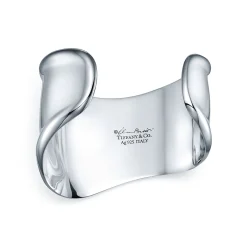 Tiffany & Co. Elsa Peretti® small Bone cuff in sterling silver, 43 mm wide. | ^ Bracelets|Sterling Silver Jewelry