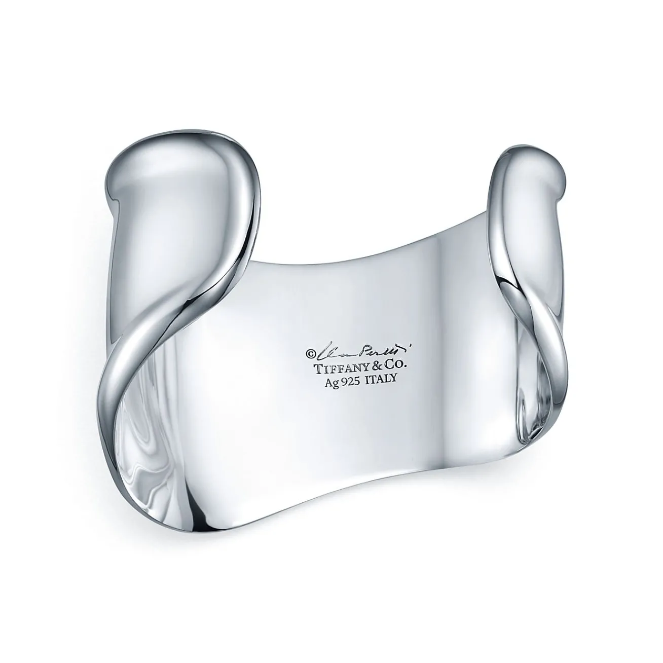 Tiffany & Co. Elsa Peretti® small Bone cuff in sterling silver, 43 mm wide. | ^ Bracelets|Sterling Silver Jewelry
