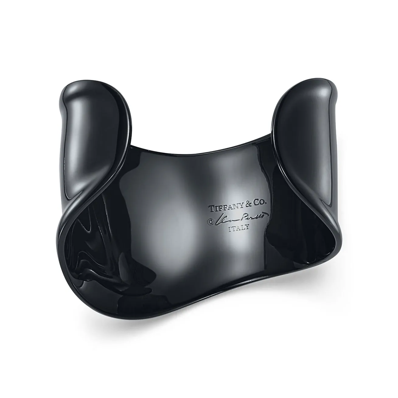 Tiffany & Co. Elsa Peretti® small Bone cuff in black finish over copper, 43 mm wide. | ^ Bracelets|Gifts for Her