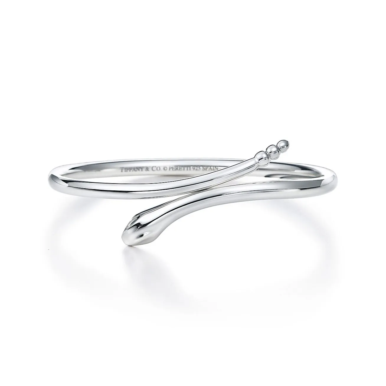 Tiffany & Co. Elsa Peretti® Snake bangle in sterling silver, small. | ^ Bracelets|Bold Silver Jewelry