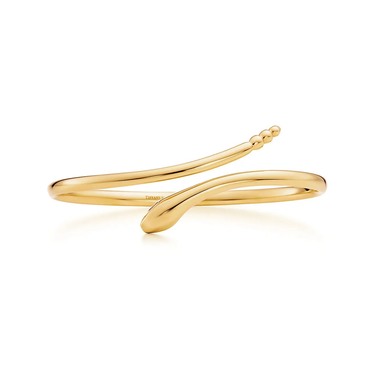 Tiffany & Co. Elsa Peretti® Snake bangle in 18k gold, small. | ^ Bracelets|Gold Jewelry