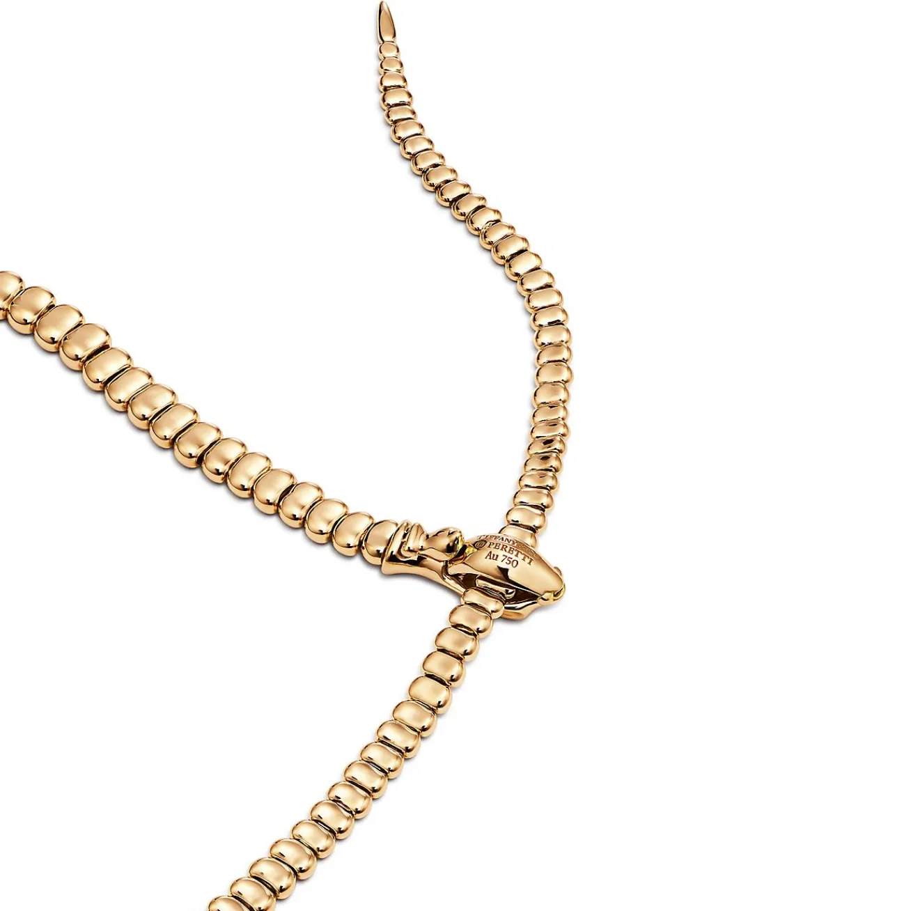 Tiffany & Co. Elsa Peretti® Snake Necklace in Yellow Gold | ^ Necklaces & Pendants|Gold Jewelry