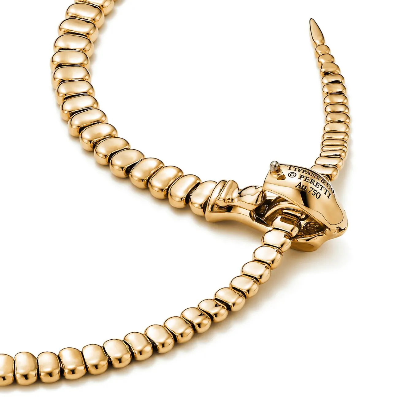Tiffany & Co. Elsa Peretti® Snake Necklace in Yellow Gold | ^ Necklaces & Pendants|Gold Jewelry