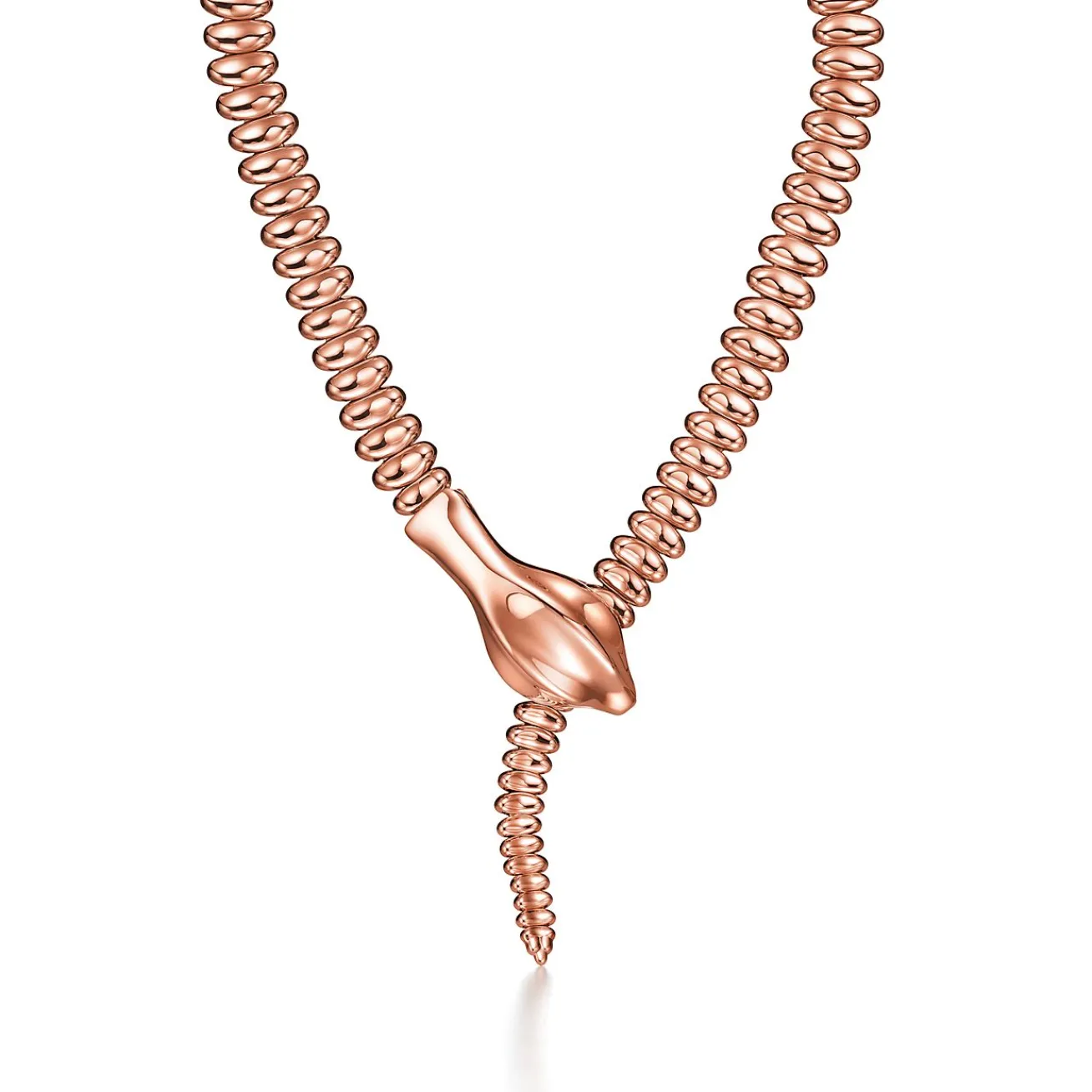 Tiffany & Co. Elsa Peretti® Snake Necklace in Rose Gold | ^ Necklaces & Pendants|Rose Gold Jewelry
