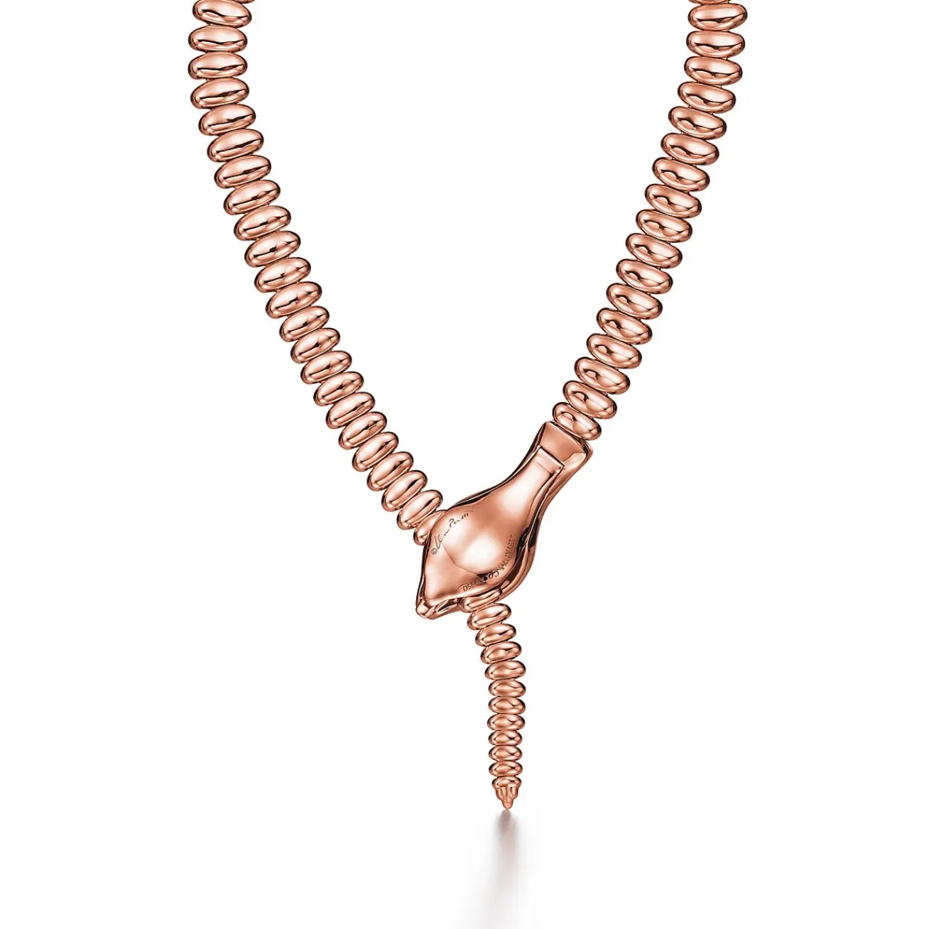 Tiffany & Co. Elsa Peretti® Snake Necklace in Rose Gold | ^ Necklaces & Pendants|Rose Gold Jewelry