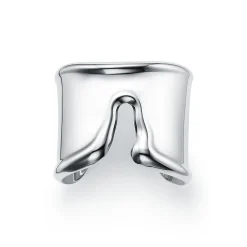 Tiffany & Co. Elsa Peretti® Split cuff in sterling silver, medium. | ^ Bracelets|Bold Silver Jewelry