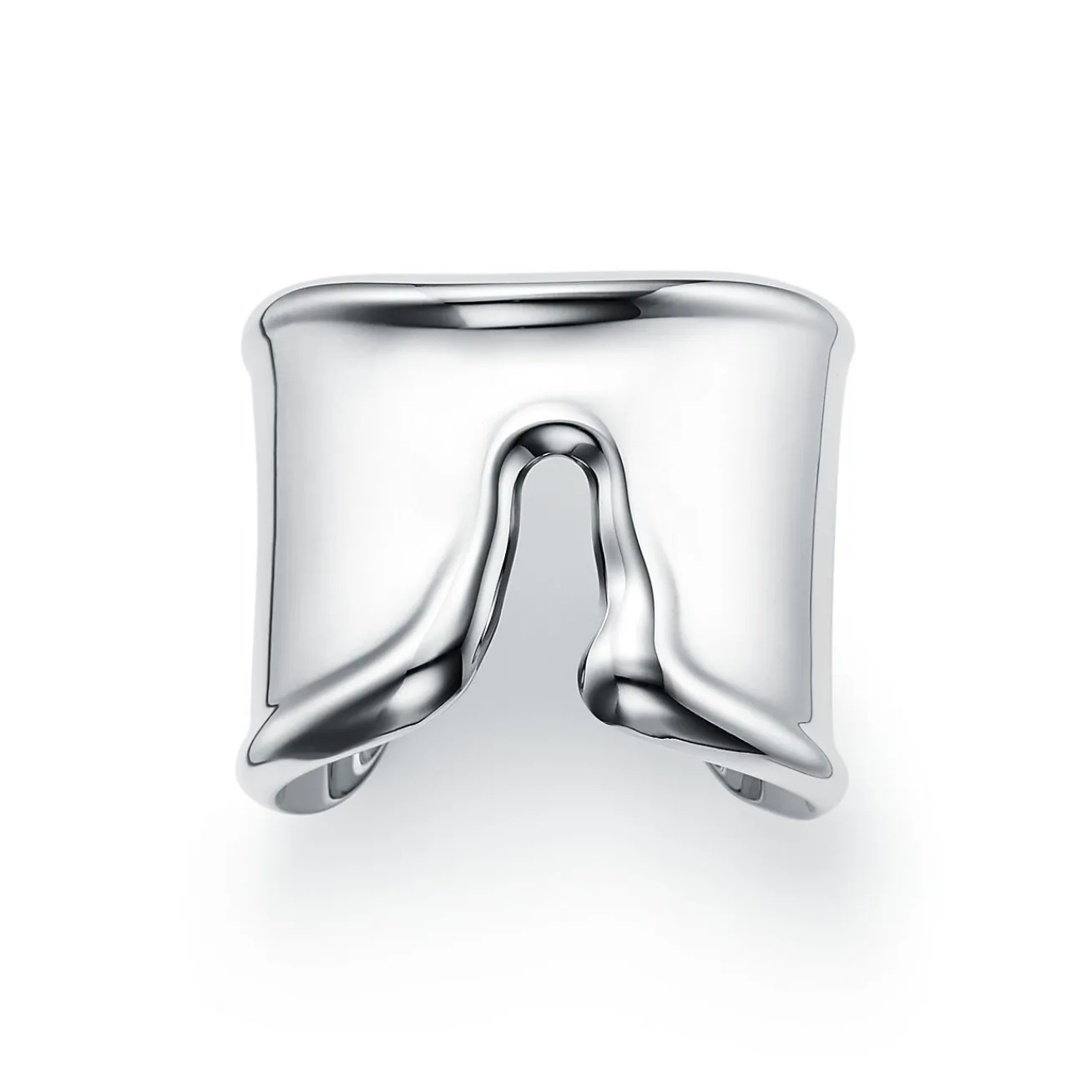 Tiffany & Co. Elsa Peretti® Split cuff in sterling silver, medium. | ^ Bracelets|Bold Silver Jewelry
