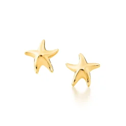 Tiffany & Co. Elsa Peretti® Starfish earrings in 18k gold. | ^ Earrings|Gold Jewelry