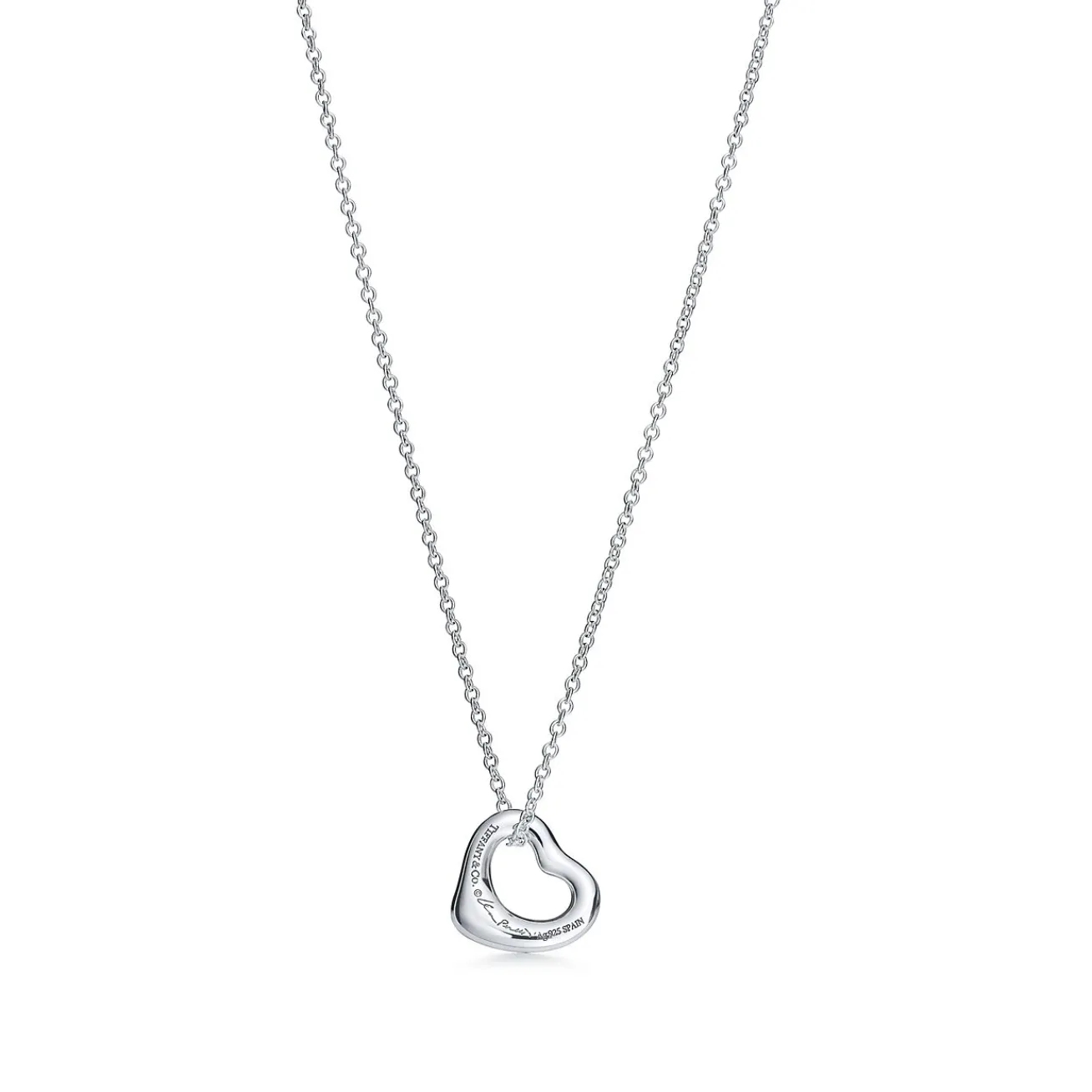 Tiffany & Co. Elsa Peretti® Sterling Silver Open Heart Pendant | ^ Necklaces & Pendants|Gifts for Her