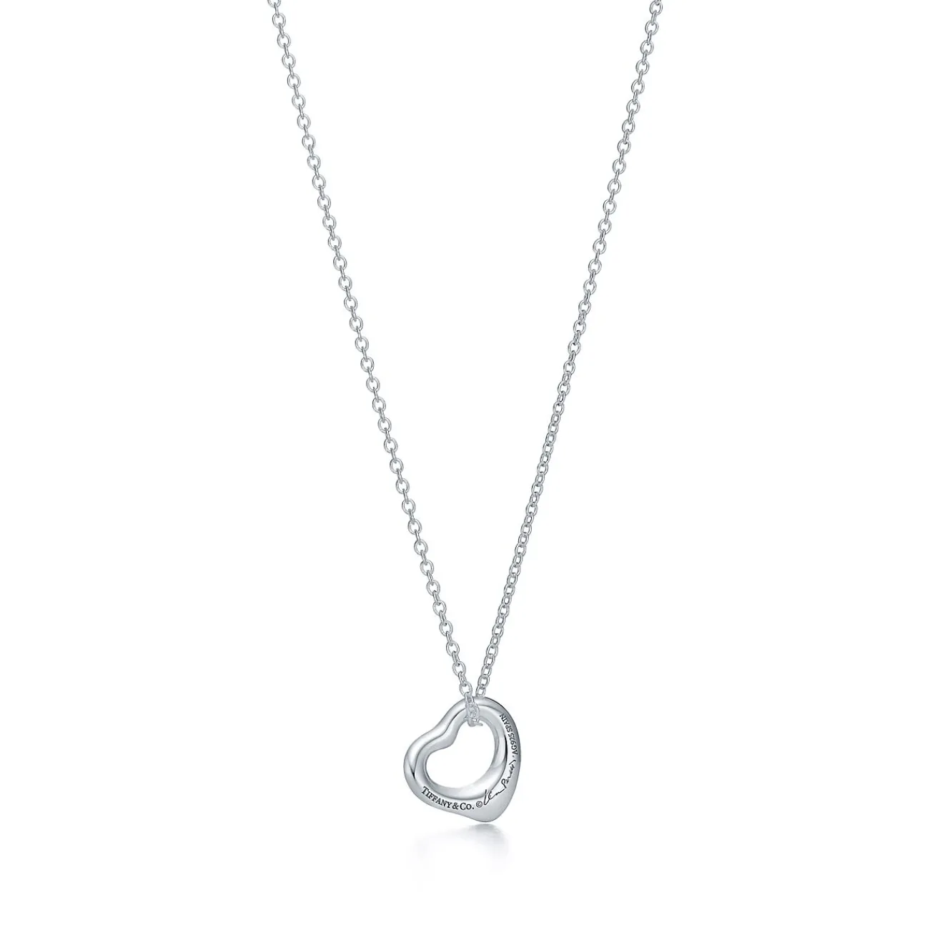 Tiffany & Co. Elsa Peretti® Sterling Silver Open Heart Pendant | ^ Necklaces & Pendants|Gifts for Her