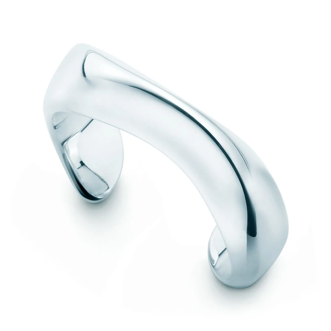 Tiffany & Co. Elsa Peretti® Swirl cuff in sterling silver, medium. | ^ Bracelets|Bold Silver Jewelry