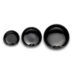 Tiffany & Co. Elsa Peretti® Thumbprint Dishes in Black Venetian Glass, Set of Three | ^ Tableware|Elsa Peretti Home
