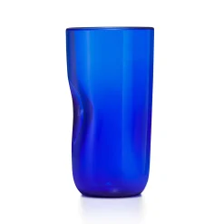 Tiffany & Co. Elsa Peretti® Thumbprint Tumbler in Handmade, Mouth-blown Cobalt Venetian Glass | ^ Glassware & Barware|Bar & Drinkware