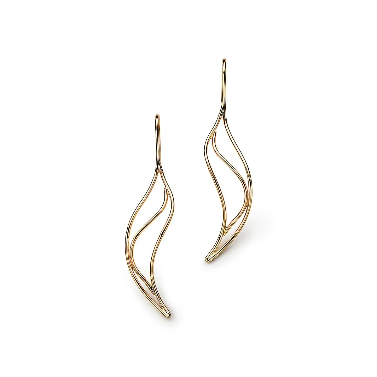Tiffany & Co. Elsa Peretti® Wave earrings in 18k gold, small. | ^ Earrings|Gold Jewelry