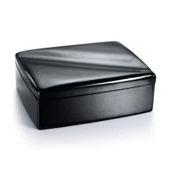 Tiffany & Co. Elsa Peretti® Wave jewelry box in black leather. | ^ Decor|Elsa Peretti Home