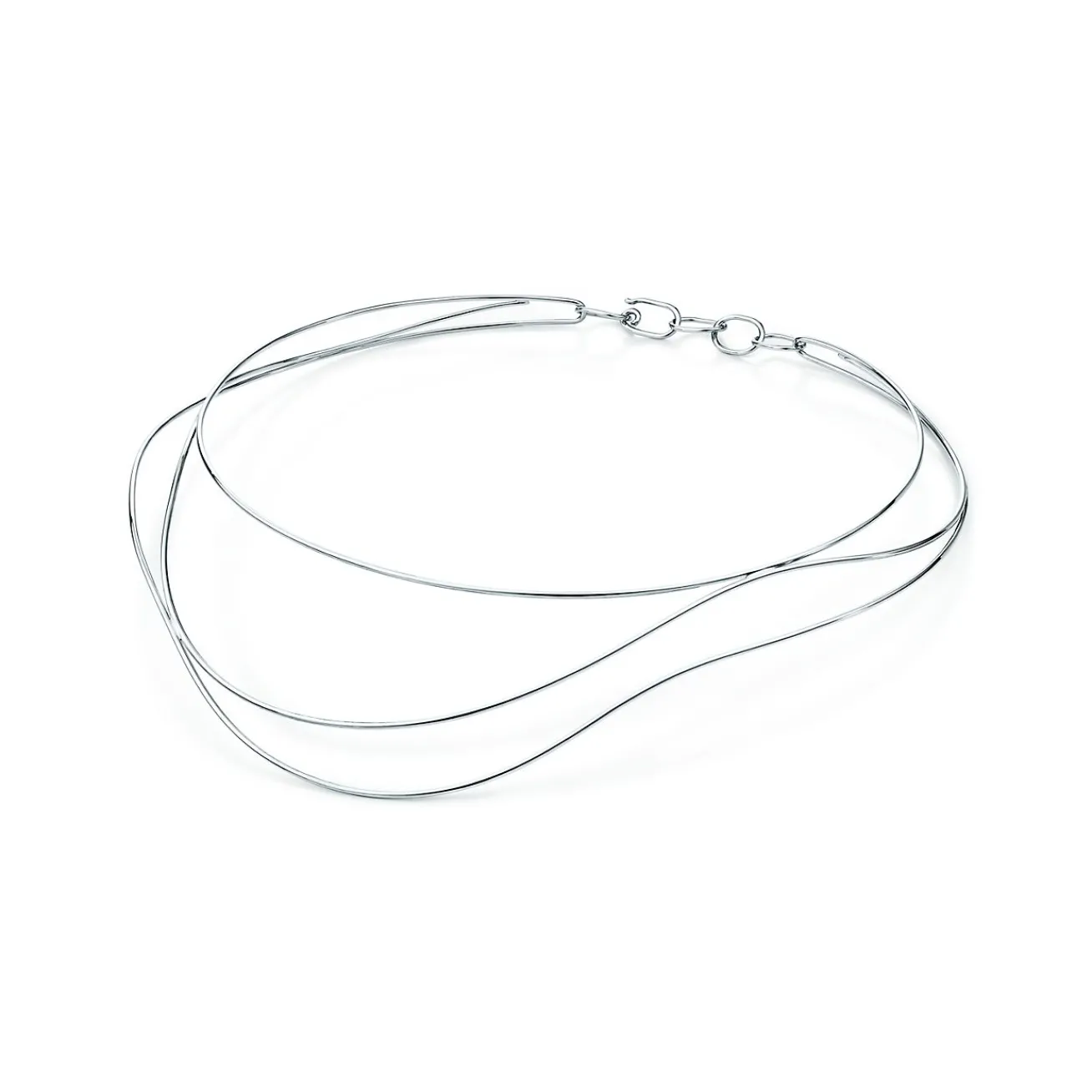 Tiffany & Co. Elsa Peretti® Wave necklace in sterling silver. | ^ Necklaces & Pendants|Bold Silver Jewelry