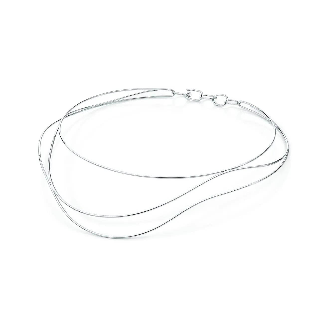 Tiffany & Co. Elsa Peretti® Wave necklace in sterling silver. | ^ Necklaces & Pendants|Bold Silver Jewelry
