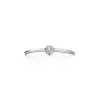 Tiffany & Co. Elsa Peretti® Wave single-row diamond ring in platinum. | ^ Platinum Jewelry|Diamond Jewelry