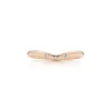 Tiffany & Co. Elsa Peretti® wedding band ring with diamonds in 18k rose gold. | ^ Rings|Rose Gold Jewelry