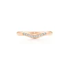 Tiffany & Co. Elsa Peretti® wedding band in 18k rose gold with diamonds, 2 mm wide. | ^ Rings|Rose Gold Jewelry